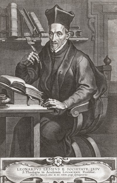 Leonardus Lessius, ritratto. da Peter Paul (after) Rubens