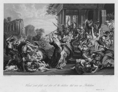 Il massacro degli innocenti, Matteo II da Peter Paul (after) Rubens