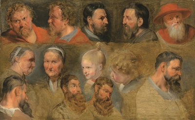 Studi di teste da Peter Paul (circle of) Rubens