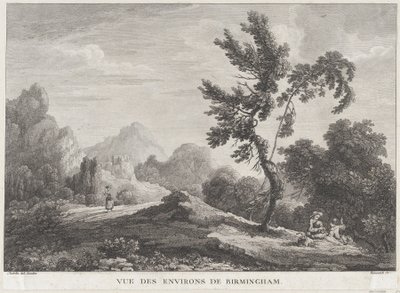 Veduta di Birmingham, ca. 1755 da Peter Paul Benazech