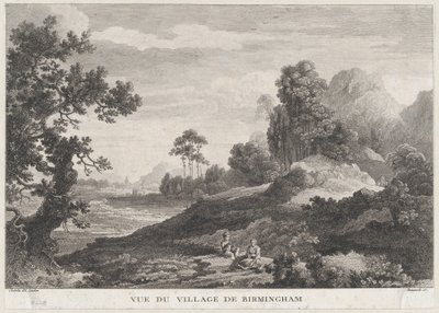 Veduta del villaggio di Birmingham, ca. 1755 da Peter Paul Benazech