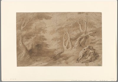 Paesaggio con coppia innamorata da Peter Paul Rubens (school of)