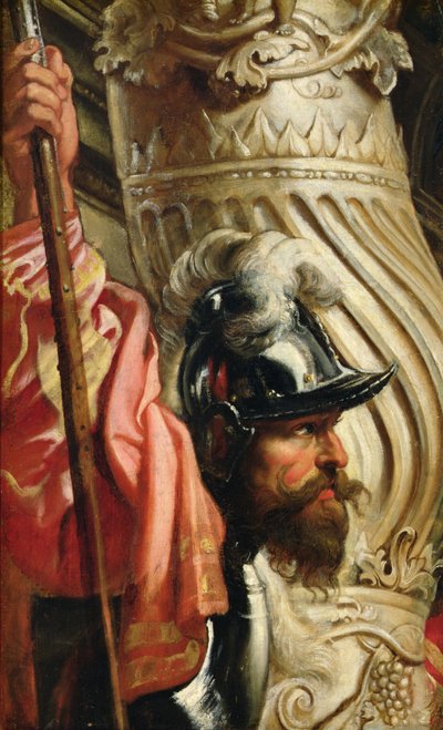 Una Guardia, Frammento di "La Santissima Trinità Adorata dalla Famiglia Gonzaga" da Peter Paul Rubens