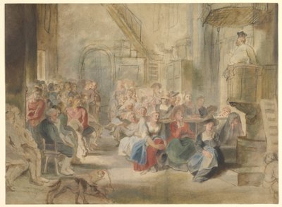 Un sermone in una chiesa di villaggio da Peter Paul Rubens