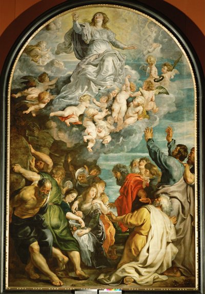 Assunzione di Santa Maria, 1611-14 circa (dipinto su legno di quercia) da Peter Paul Rubens