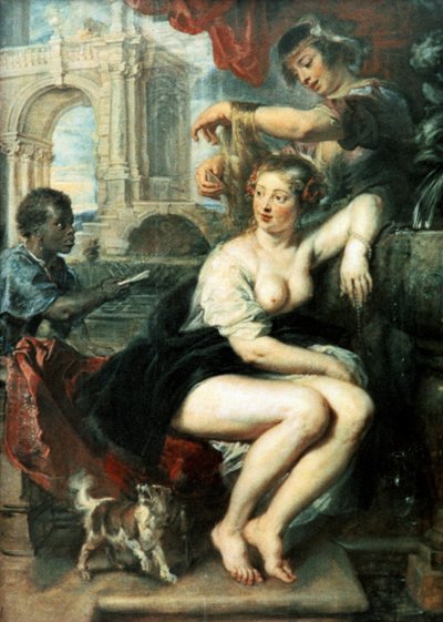 Betsabea alla fontana, c.1635 da Peter Paul Rubens