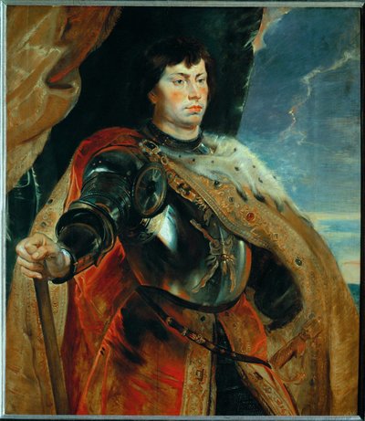 Carlo il Temerario di Borgogna, 1618 circa (dipinto su legno di quercia) da Peter Paul Rubens