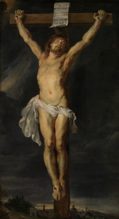 Cristo in croce (olio su tela) da Peter Paul Rubens