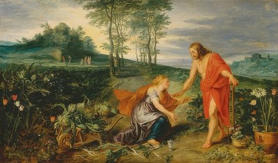 Cristo appare a Maria Maddalena la mattina di Pasqua (Noli me tangere). Circa 1626 da Peter Paul Rubens