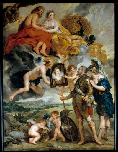 Ciclo dei Medici: il re di Francia Enrico IV (1553-1610) riceve il ritratto di Maria de
