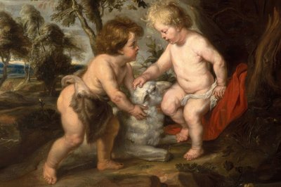 Il piccolo Gesù con il bambino Giovanni da Peter Paul Rubens