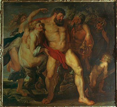 Ercole ubriaco, guidato da una ninfa e un satiro da Peter Paul Rubens