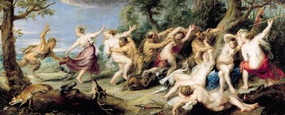 Diana e le sue ninfe sorprese dai fauni da Peter Paul Rubens