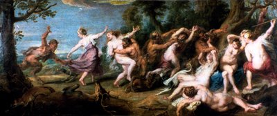 Diana e le sue ninfe sorprese dai fauni, 1638-1640 da Peter Paul Rubens