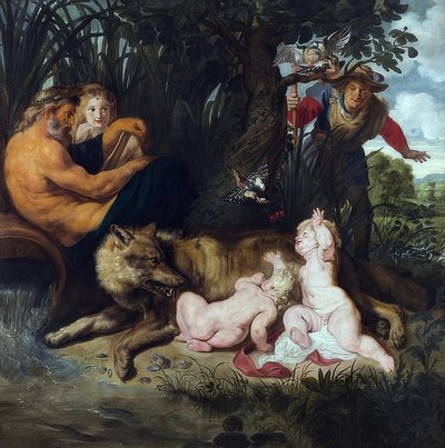 Il ritrovamento di Romolo e Remo da Peter Paul Rubens