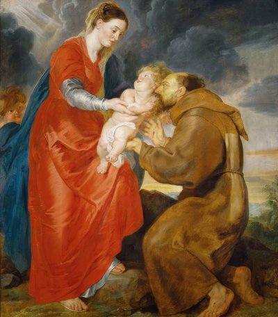 La Vergine appare a San Francesco da Peter Paul Rubens