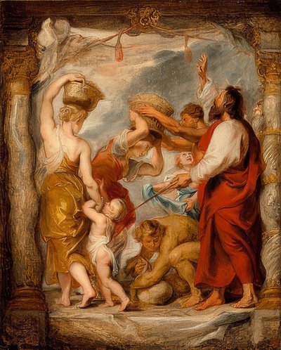La raccolta della manna da Peter Paul Rubens