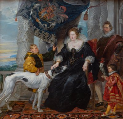 Doppio ritratto di Alethea Talbot (1585-1654), contessa di Arundel, e di Sir Dudley Carleton (1573-1632), con due servitori da Peter Paul Rubens