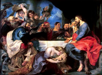 Festa in casa di Simone il Fariseo, tra il 1618 e il 1620 da Peter Paul Rubens