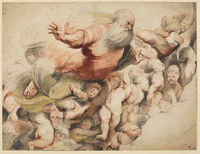 Dio Padre sostenuto dagli angeli, dopo Pordenone da Peter Paul Rubens