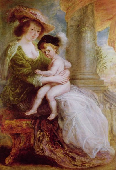 Helene Fourment (1614-73) e suo figlio Frans da Peter Paul Rubens