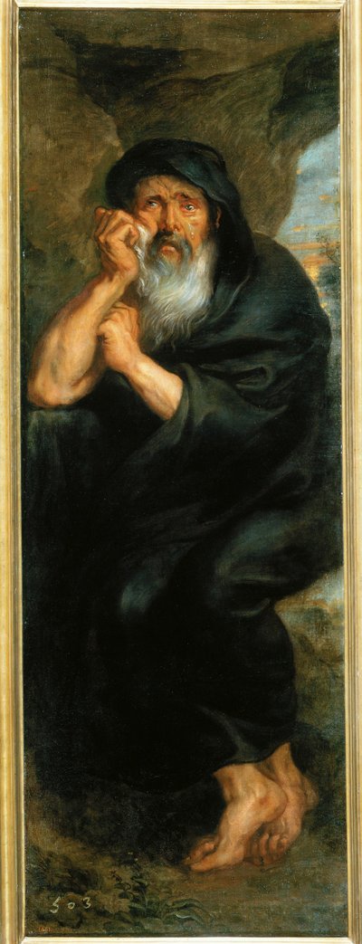 Heraklith, filosofo greco (dipinto su tela) da Peter Paul Rubens