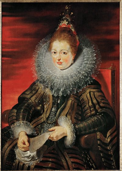 Infanta Isabella Clara Eugenia, 1613-15 circa (olio su tavola) da Peter Paul Rubens