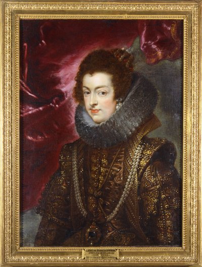 Isabella di Borbone, 1629 circa (dipinto su tela) da Peter Paul Rubens