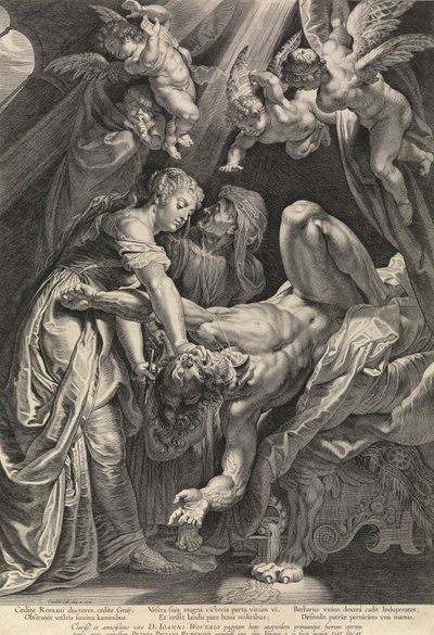 Giuditta e Oloferne (incisione) da Peter Paul Rubens