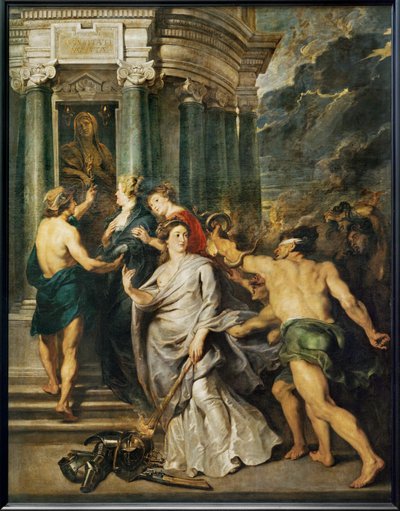 La conclusione della pace (dipinto su tela) da Peter Paul Rubens