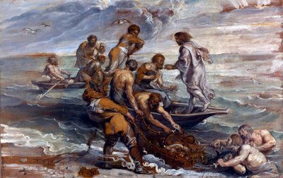 La pesca miracolosa. Dipinto di Pieter Paul Rubens, 1618-1619 da Peter Paul Rubens