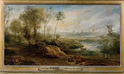 Paesaggio con uccellatore (dipinto su tavola) da Peter Paul Rubens