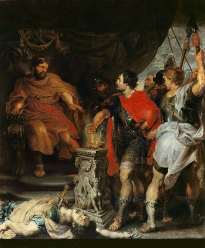 Muzio Scevola davanti a Lars Porsena, c.1618-20 da Peter Paul Rubens