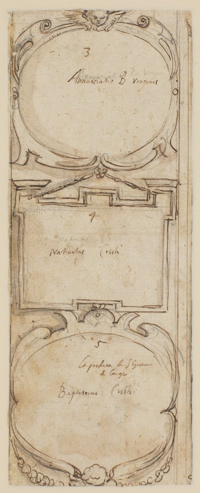 Cornici ornamentali (verso della Creazione degli Animali), c. 1610 da Peter Paul Rubens