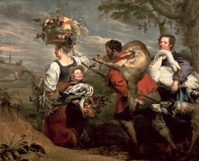 Contadini che vanno al mercato da Peter Paul Rubens