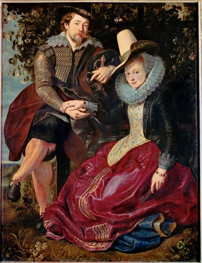 Peter Paul Rubens e Isabelle Brant, prima moglie di Rubens (dipinto su tela) da Peter Paul Rubens