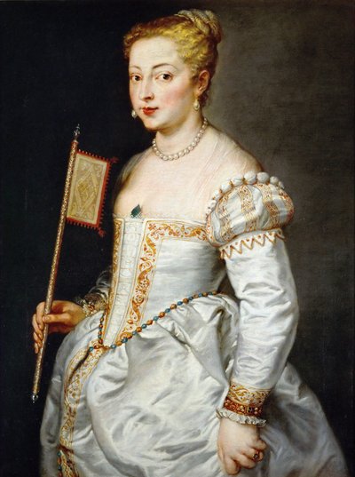 Ritratto di giovane ragazza con ventaglio da Peter Paul Rubens