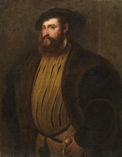 Ritratto di Hernan Cortez (dopo Tiziano) da Peter Paul Rubens