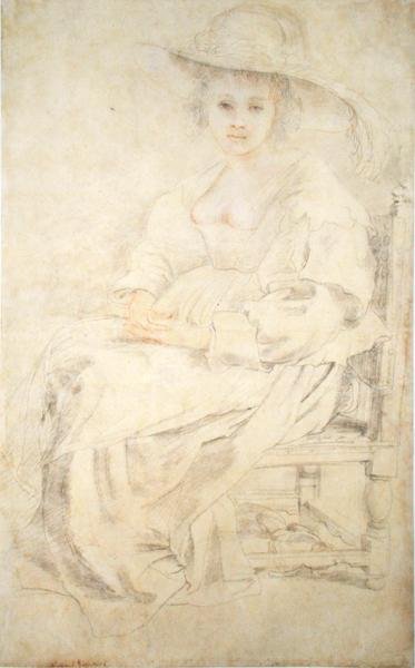 Ritratto di una donna, possibilmente Helena Fourment, c.1630-35 da Peter Paul Rubens