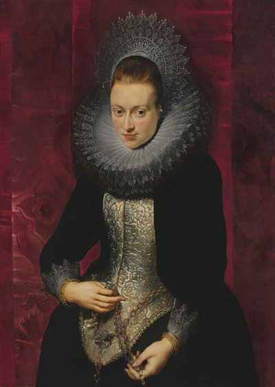 Ritratto di una Giovane Donna con un Rosario da Peter Paul Rubens