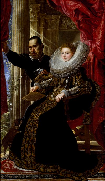 Ritratto di una giovane aristocratica con un nano da Peter Paul Rubens