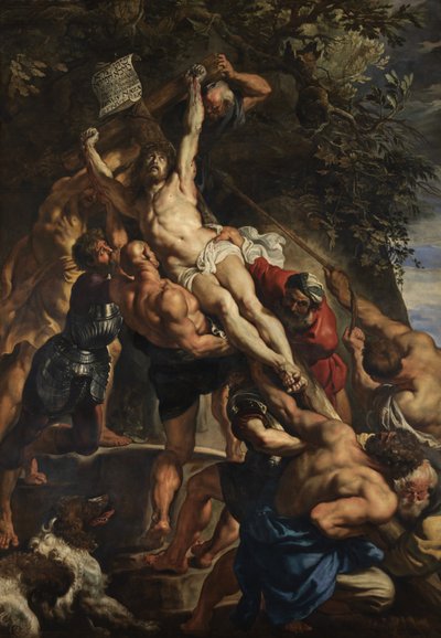 Innalzamento della croce, pannello centrale da Peter Paul Rubens
