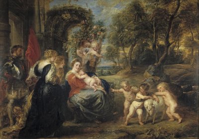 Riposo durante la fuga in Egitto, con Santi, c. 1635 da Peter Paul Rubens