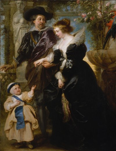Rubens, sua moglie Helena Fourment e il loro figlio Frans, c.1635 da Peter Paul Rubens