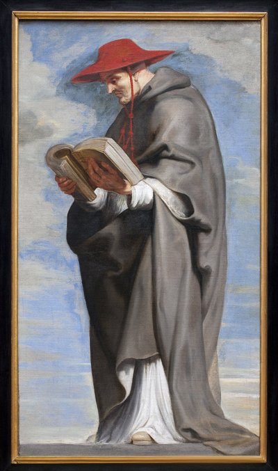 San Bonaventura. (Pendente di San Francesco in estasi). La dottrina di questo santo, poco apprezzata dalla scuola francescana fino alla fine del XVI secolo, fu onorata dai teologi della Controriforma. Scene della vita di questo santo sono da Peter Paul Rubens