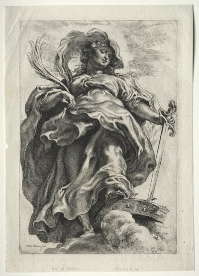 Santa Caterina tra le nuvole da Peter Paul Rubens