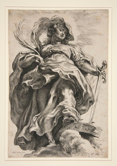 Santa Caterina tra le nuvole da Peter Paul Rubens