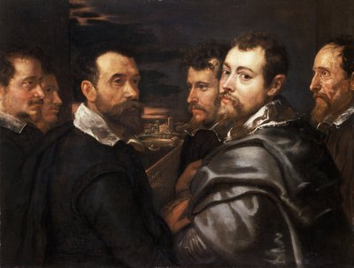 Autoritratto in un circolo di amici di Mantova da Peter Paul Rubens