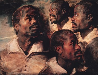 Studi della Testa di un nero (olio su tela) da Peter Paul Rubens