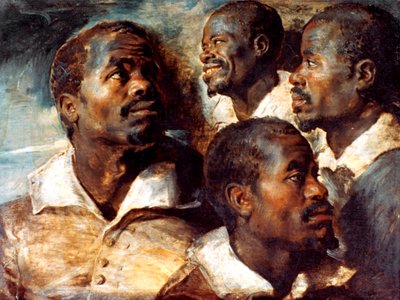 Studi della testa di un nero, XVII secolo da Peter Paul Rubens